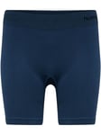 hummel Women's First Seamless Training Short Tights Dark Denim