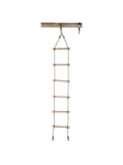 SwingKing Rope Ladder with eye rings and 6 Wooden Steps