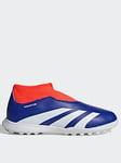 Adidas Junior Predator League Laceless Astro Turf Football Boot -Blue