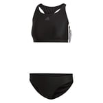 adidas Femme Fit 2pc 3s Maillot de bain, Noir, 44 EU