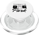 i'd rather be at the dog park petting dog PopSockets PopGrip for MagSafe