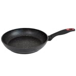 Bergner Red Stone Frying Pan Forged Aluminium INDUCTION 26x5cm BG-8372-BK