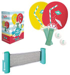 Schildkröt Set de ping-Pong Spin, 2 Raquettes en Bois FSC, 2 balles, Filet Extensible et réglable en Longueur, idéal pour emporter en Vacances ou dans Le Jardin, 788661