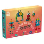 Plus-Plus Learn to Build Robots - 250 stk. Leker Form & Farge Mor & Barn