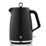 Swan Serenity 1.7 L Kettle with Quick Boiling, 360-Degree Base,Black-SK14017BLK