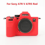 Étui en silicone souple pour appareil photo Sony A7R4 A7R5 A7figured A7R3 A7Inter A7ltA7R II III IV V figuré - Type A7R5 A7R V Red