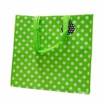 christmas GREEN Polka DOT SHOPPING BAG   Christmas Shopping Bag New