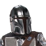 RUBIES - Star Wars Officiel - Masque MANDALORIAN pour Enfants - Taille Unique- Accessoire pour Compléter le Déguisement - Masque en PVC Blanc et Noir avec Attache Élastique -