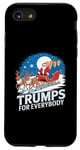 Coque pour iPhone SE (2020) / 7 / 8 Trumps For Everybody Santa Sleigh Christmas Holiday (Les