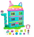 Gabby's Dollhouse, 15-Piece Rainbow-Themed, Celebration Doll’s House, Toy Figures, Doll’s House Furniture and 6 Sound Effects, Kids’ Toys for Girls and Boys 3+