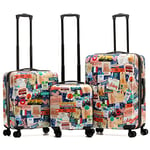 Flight Knight Luggage Set - 8 Wheel Hard Case Suitcases - Side Lock - Cabin & Check-in Large Sizes - easyJet, British Airways, Ryanair, Jet 2 Approved