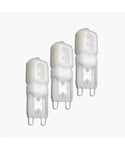 Segula Classic Line G9 Frostet, 2700K 180lm 2,5W, 3-pk (begrenset antall)