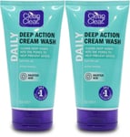 Clean & Clear Deep Action Cream Cleanser 150ml pack of 2 suitable for daily use