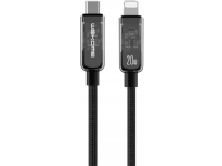 WEKOME WDC-181 Vanguard Series - USB-C till Lightning supersnabb laddning PD 20W anslutningskabel 1,2 m (svart)