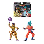 Bandai - Dragon Ball Super - Figurine Dragon Stars 17 cm - Battle Pack - Golden Freezer vs Super Saiyan Blue Goku - 37169