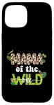 iPhone 15 Mom of the Wild One Jungle Birthday Zoo Safari Wild Birds Case