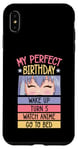 Coque pour iPhone XS Max My Perfect Birthday Wake Up Turn 5 Montre Anime Go To Bed