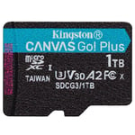 Kingston 1TB (1000GB) Canvas Go Plus Micro SD (SDXC) Card U3, V30, A2, 170MB/s R