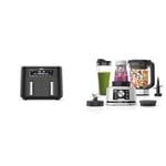 Ninja Foodi Dual Zone Digital Air Fryer, 2 Drawers, 7.6L, 6-in-1, Uses No Oil, Air Fry, Max Crisp & Foodi Power Nutri Blender 3-in-1, Blend Smoothie Bowls, Thick Spreads & Frozen Drinks