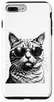 iPhone 7 Plus/8 Plus Black Cat Wearing Cool Sunglasses Case