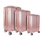 JET LAG - VO1362 - Valise Paris Rose X3 40l 65l 100l Loisir Voyage Bagagerie Valise