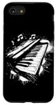 Coque pour iPhone SE (2020) / 7 / 8 Piano Notes de musique classique Orchestre Concert Pianiste