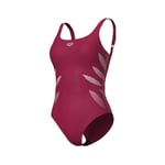 arena Milena Wing Back Maillot de Bain une Pièce Femmes Bonnet B, Maillot de Bain Shapewear, Technologie Power Mesh, Tissu Sensitive Fabrics Résistant au Chlore, Bonnets Fixes et Bretelles Ajustables