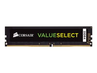 Corsair Value Select - Ddr4 - Modul - 8 Gb - Dimm 288-Pin - 2666 Mhz / Pc4-21300 - Cl18 - 1.2 V - Ej Buffrad - Icke Ecc