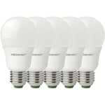 Megaman - MM21963 led cee f (a - g) E27 forme de poire 8.6 w = 60 w blanc chaud (ø x l) 60 mm x 109 mm 5 pc(s) D029502