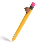 elago | Line Friends Coque Pencil Classique Compatible avec Apple Pencil Pro, Apple Pencil 2e Génération, Silicone Durable, Design Classique, Compatible avec la Charge Magnétique (Brown)