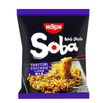 NISSIN Soba Bag - Saveur Yakitori Chicken -1 carton de 9 sachets de 110g