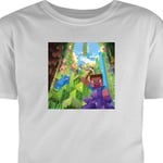 Barn-T-shirt | Bekväm T-shirt för Barn Minecraft grå 5-6 År