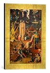 Kunst für Alle 'Encadré Image de Hieronymus Bosch Ailes Bosch, Jardin de la lüste, Droite, d'art en qualité Photos Fait Main de Cadre, 30 x 40 cm, Or Raya