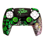 FRTEC Joker Combo Pack Manette PS5, Coque Rigide + Grips + Sticker Touchpad pour DualSense, PS5, Licence Officielle