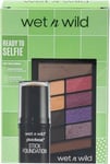 Wet n Wild Ready to Selfie Set, Ensemble de Maquillage avec Fond de Teint en Bâton Photo Focus Nuance Soft Beige et Palette de Fards à Paupières Color Icon 10 Nuances, Maquillage Longue Durée