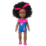 Reborn Baby Dolls Black Girl, poupées de bébé Reborn réalistes avec Vinyle de Silicone de Simulation Souple pour Les 3 Ans et Plus,H