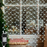 Guirlande lumineuse led 20m 200 LEDs Décoration de Noël – 8 Modes d'Éclairage pour Décoration Jardin Blanc Froid - Tolletour