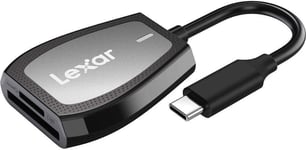 Lecteur Professionnel Double Fente Avec Connecteur Usb-C Pour Carte Sd Et Microsd Uhs-I, Noir