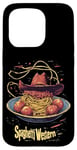 iPhone 15 Pro Western Spaghetti Fun Cowboy Pasta Funny Food Whimsical Art Case