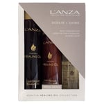 L'Anza Keratin Healing Oil Set-Shampoo,Conditioner + Hair Treatment Oil RRP £128