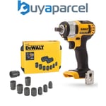 Dewalt DCF880N 18V XR 1/2" Compact Impact Wrench + 9 Piece Socket Set + Case