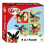 Bing 2008212 Totum Bambolino Toys Friends. Four Puzzles-4, 6, 9 and 16 Pieces. Suitable for 3 Years, Multicolour