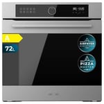 Cecotec Four Encastrable Multifonction 60 cm Bolero Hexa AF316000 Inox A 3400 W, Capacité de 72 L, 11 Fonctions avec Airfryer Master, Pizza Master, Steam Assist, Steam EasyClean, 3D Cooking, Defrost