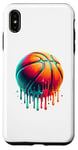 Coque pour iPhone XS Max Coloré Joueur de Basket Panier Panier