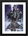 GB eye Attack on Titan season 4 art 2 innrammet plakat