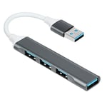 AXFEE Hub USB 3.0 4 Ports, Data Hub USB Ultra Fin, Rallonge USB 3.0 Transfert de Données à Haute Vitesse pour MacBook, Clés USB, Notebook PC, Portable, Disques Durs Externes, etc.