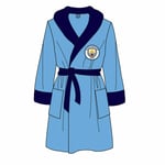 Manchester City Mens Dressing Gown Bathrobe 100% Official Soft Fleece S M L Xl