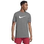 Nike Dri-FIT, T-Shirt Homme, DK Grey Heather, XL