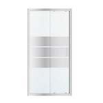 Porte de douche coulissante GoodHome Beloya miroir 100 cm