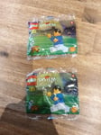 LEGO SYSTEM 1998 Shell - Lot De 2 Joueur De Foot  NEUF Rare !